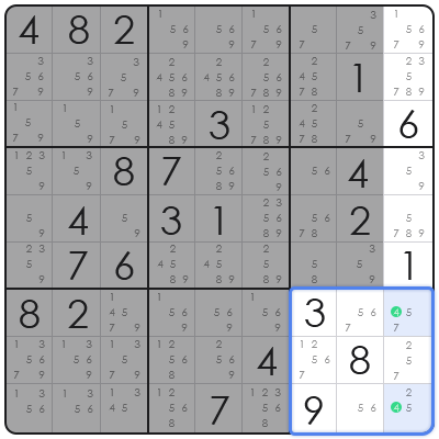 advanced sudoku technique